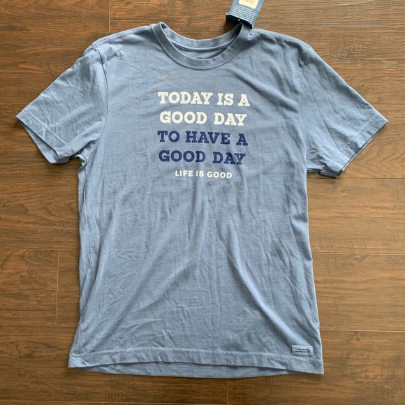 Life Is Good Other - NWT LIFE IS GOOD Day Blue Crusher Tee T-Shirt M